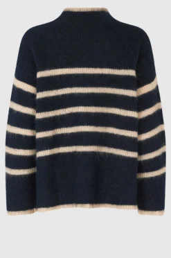 Clearance Ovalis Knit T-Neck Kvinde Strik Og Cardigans