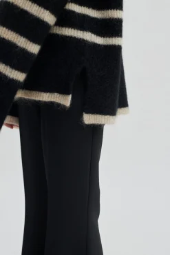 Hot Ovalis Knit T-Neck Kvinde Strik Og Cardigans