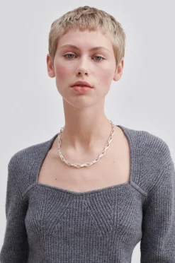 Outlet Palula Knit Open Neck Kvinde Strik Og Cardigans