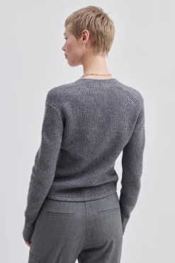 Outlet Palula Knit Open Neck Kvinde Strik Og Cardigans