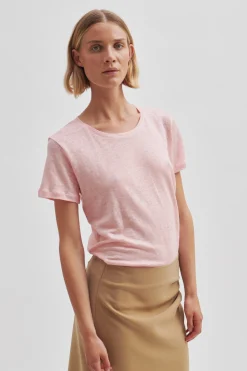Online Peony O-Neck Tee Kvinde Toppe Og T-Shirts