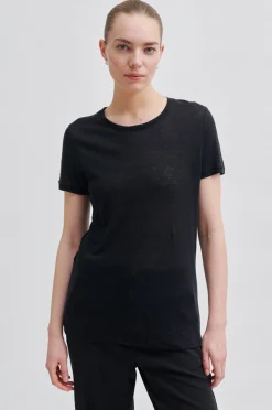 Discount Peony O-Neck Tee Kvinde Toppe Og T-Shirts