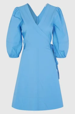 Clearance Ricamo Wrap Dress Kvinde Kjoler