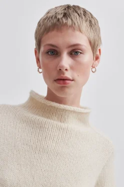 Best Rikke Knit T-Neck Kvinde Strik Og Cardigans