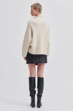 Best Rikke Knit T-Neck Kvinde Strik Og Cardigans