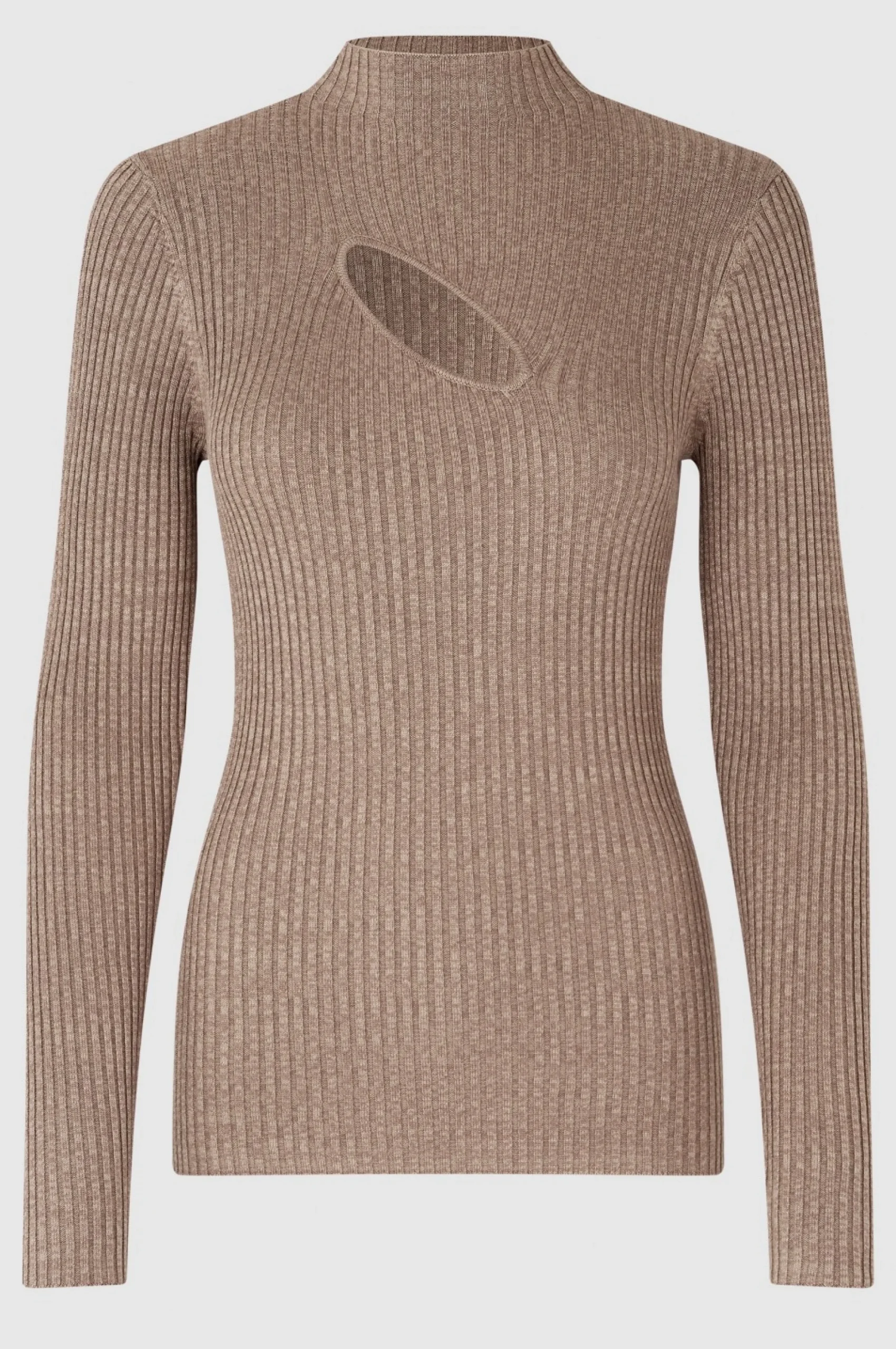 New Sanka Knit T-Neck Kvinde Strik Og Cardigans
