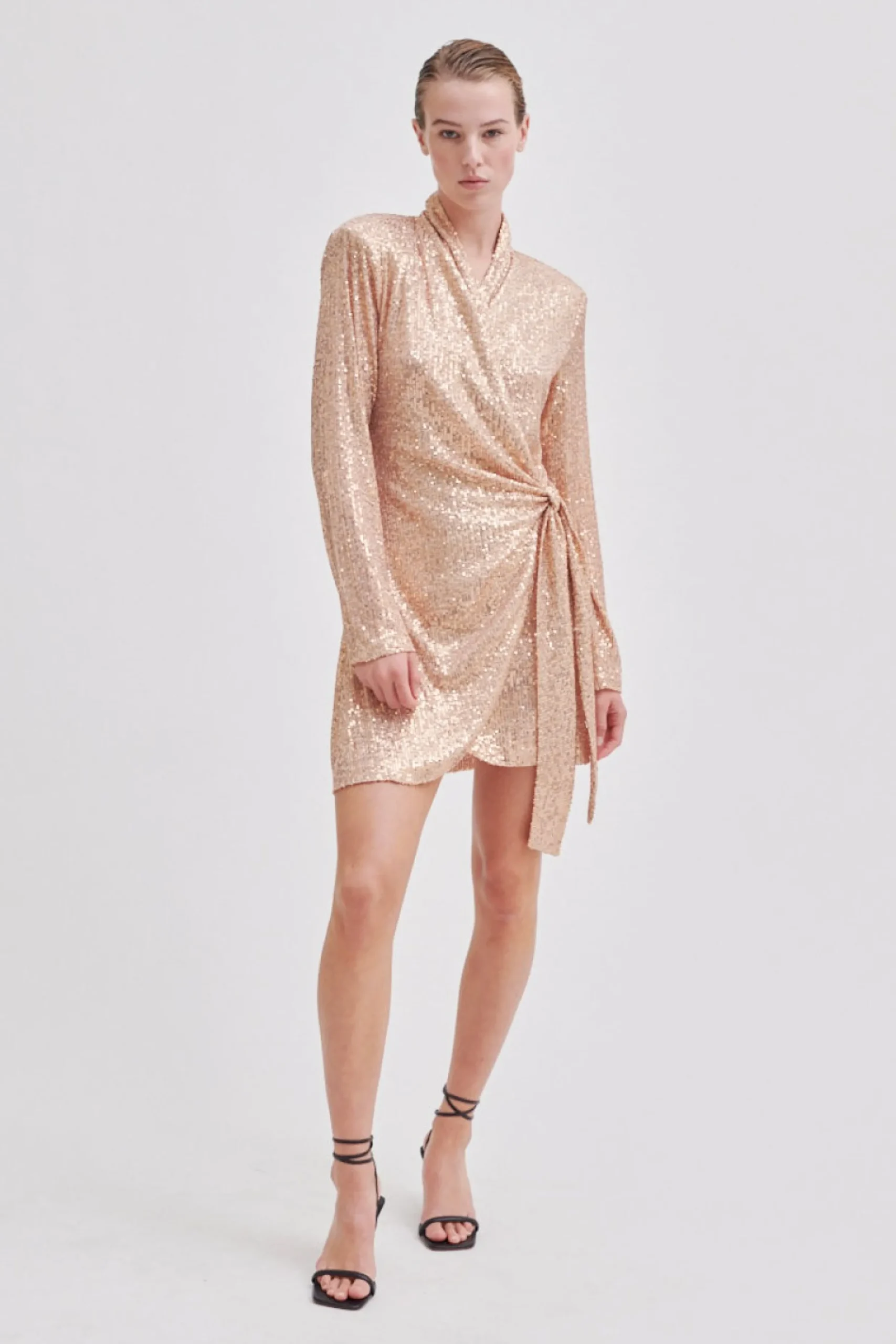 Hot Shine On Wrap Dress Kvinde Kjoler
