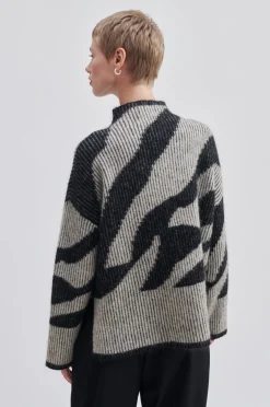 Hot Tallaha Knit T-Neck Kvinde Strik Og Cardigans