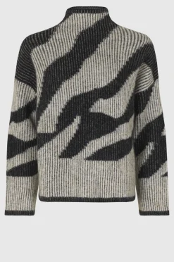 Hot Tallaha Knit T-Neck Kvinde Strik Og Cardigans