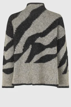 Hot Tallaha Knit T-Neck Kvinde Strik Og Cardigans