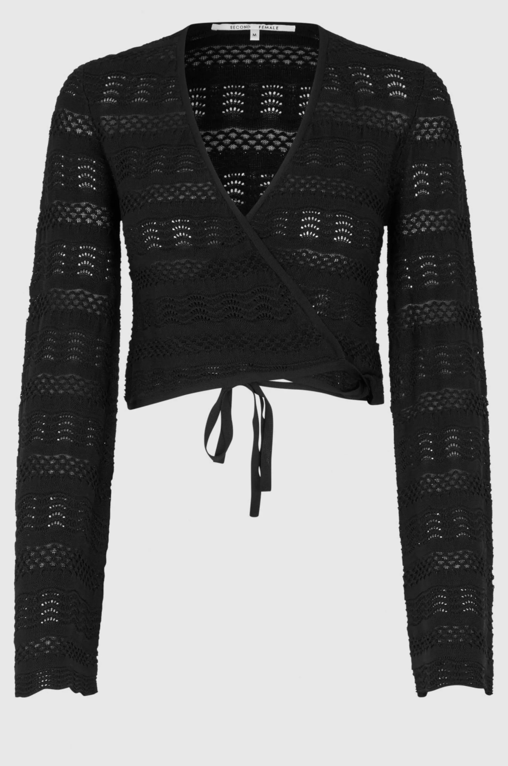 New Vanessa Knit Wrap Blouse Kvinde Strik Og Cardigans