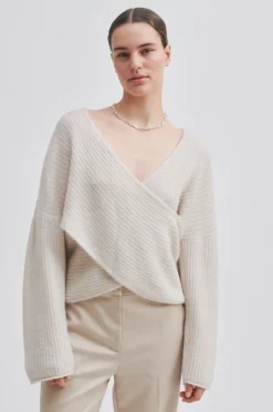 Sale Ymma Knit Open Back Kvinde Strik Og Cardigans